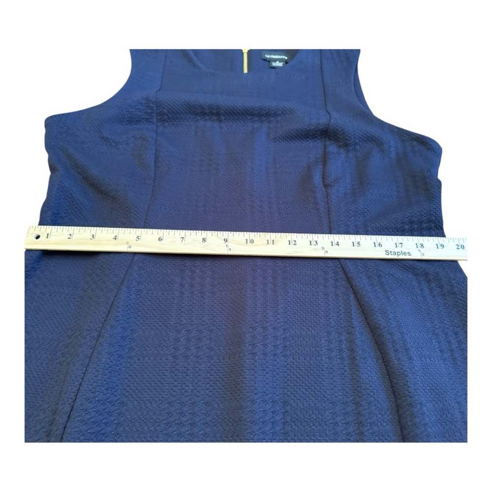 Liz Claiborne Navy Textured Sleeveless Sheath Dress Size 18 NWT - Picture 13 of 13